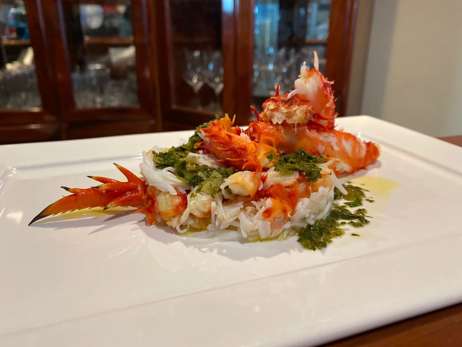 Prato autoral de alta gastronomia preparado pela Chef Thaís Okamoto