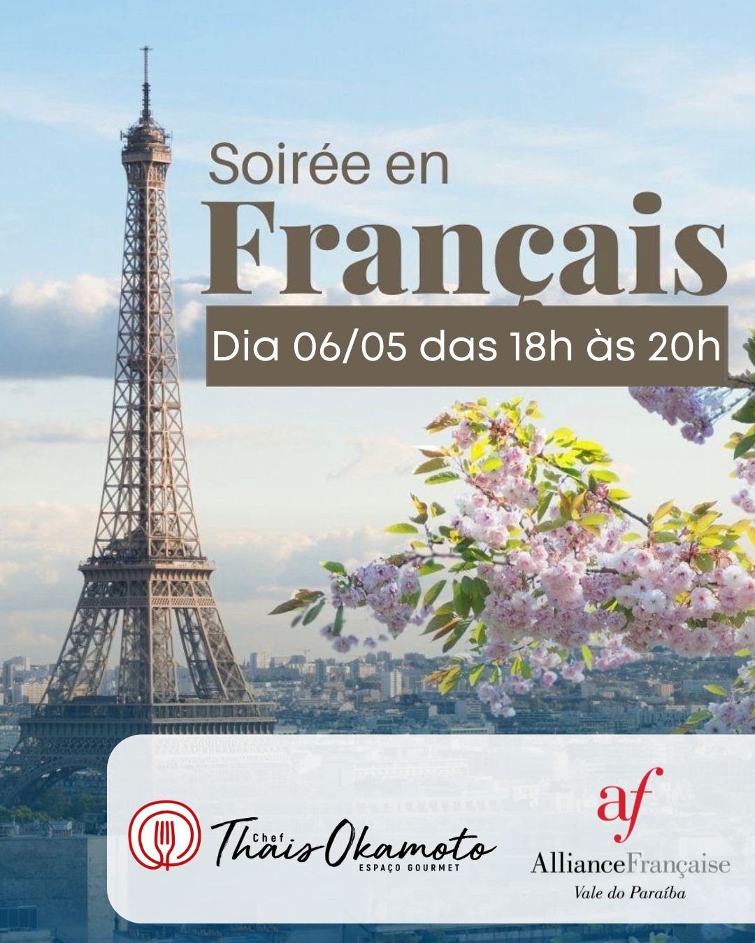 Soirée en Français – Chef Thaís Okamoto × Alliance Française Vale do Paraíba